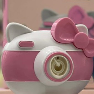 دستگاه حباب ساز دوربینی طرح کیتی Cute Cat Bubble Machine-اسباب بازی